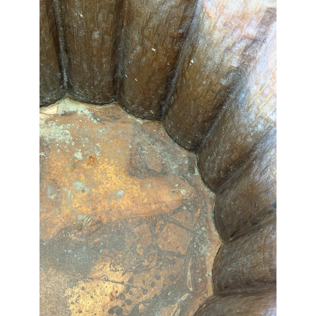 Mid-Century Italian Hammered Brass Jardiniere by Egidio Casagrande For Sale - Image 9 of 12