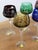 French elegance and glass craftsmanship of the highest quality. A set of six crystal glasses made of colored lead crystal...