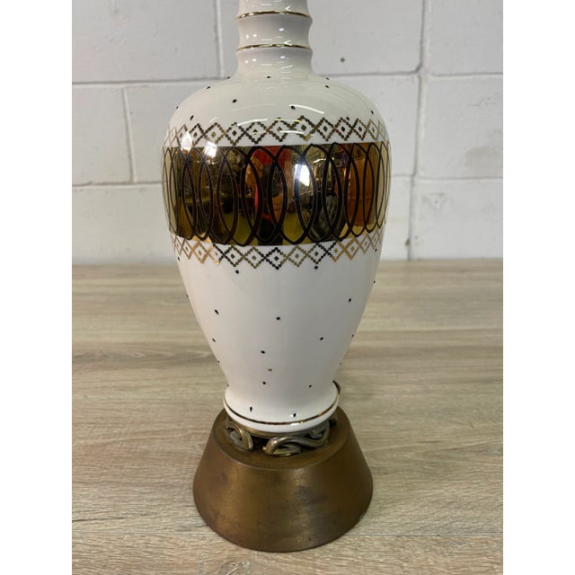 Mid-Century Modern Vintage 1950s Atomic Style Table Lamp For Sale - Image 3 of 7
