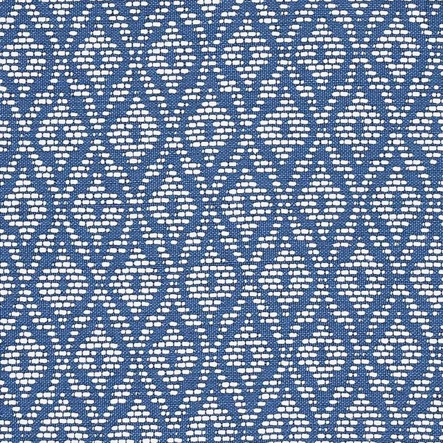 Sample - Schumacher Red Hook Fabric in Blue For Sale