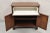 Vintage Chippendale Style Carved Mahogany Server Buffet With Bar Interior For Sale - Image 4 of 10