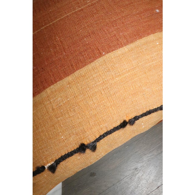 Large Pillow made from a rustic Persian Kilim 24'' x 24''