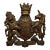1950s British Coat of Arms Wall Plaque. For Sale