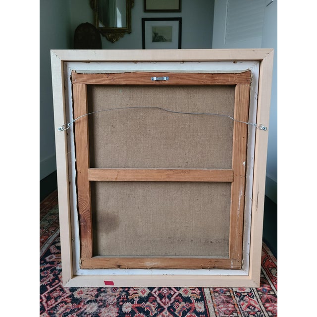Robert Falcucci Mid-Century 1950s Oil Painting Portrait of a Woman For Sale - Image 13 of 15