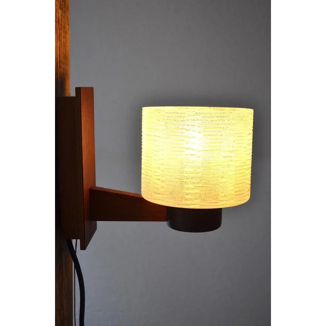 Scandinavian Teak Wall Lights, 1960s, Set of 2 For Sale - Image 3 of 10