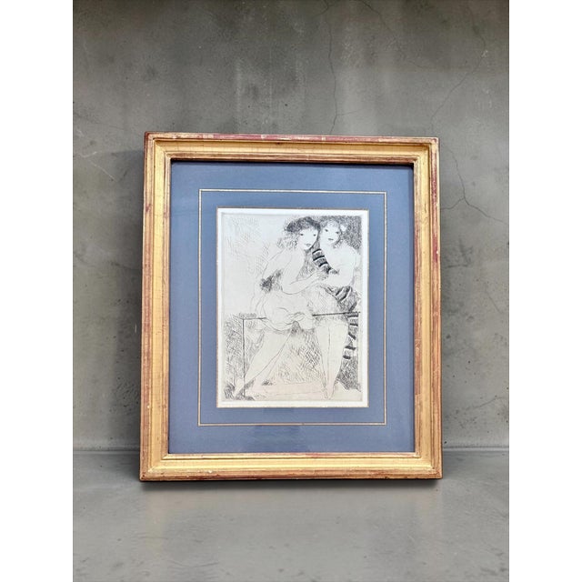 Marie Laurencin “Jeunes Filles Au Balcon,” 1928 Original French Etching, Framed For Sale In New York - Image 6 of 10