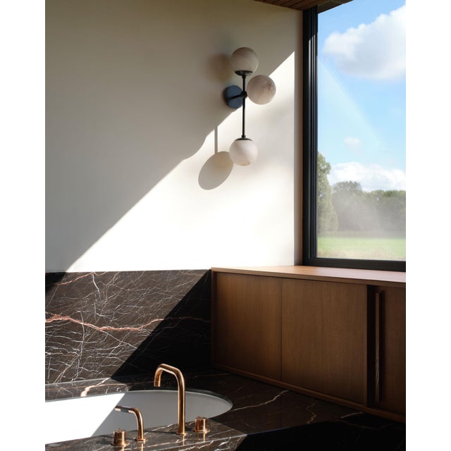 Metal Armstrong Triple Sconce For Sale - Image 7 of 12