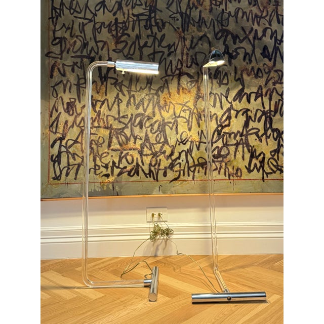 Peter Hamburger Crylicord Floor Lamps for Kovacs - 1970s For Sale - Image 15 of 18