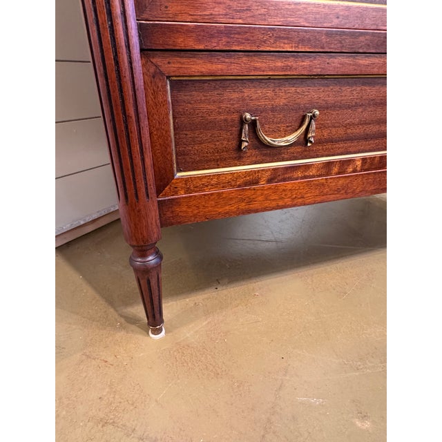 19th Century French Louis XVI Chest With Marble For Sale - Image 11 of 15