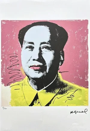 After Andy Warhol,Mao Zedong Pink-Yellow, 1980s, Lithograph