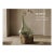 Sculptural Glass Decanter Vase With Natural Gobi Desert Stone – One of a Kind Art Glass For Sale
