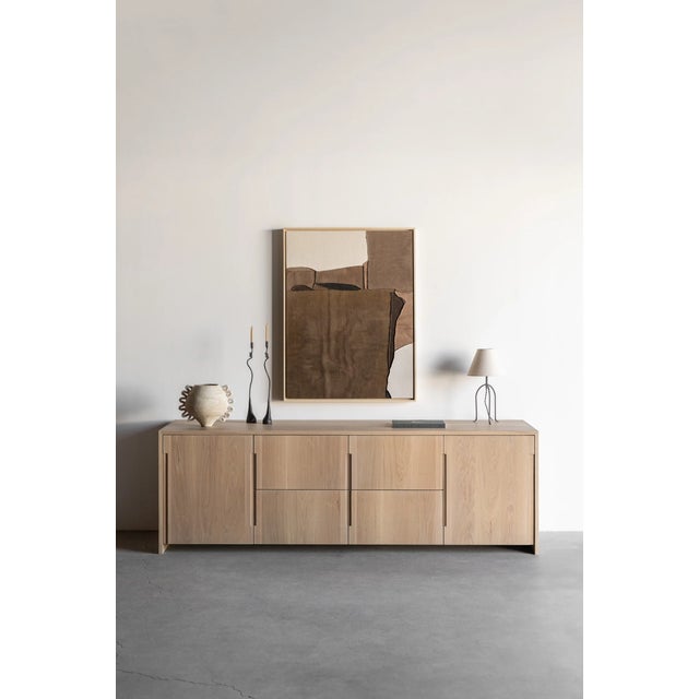 Beautiful Milo Sideboard by Croft House, handcrafted in Los Angeles from solid oak with a natural hardwax oil finish. The...