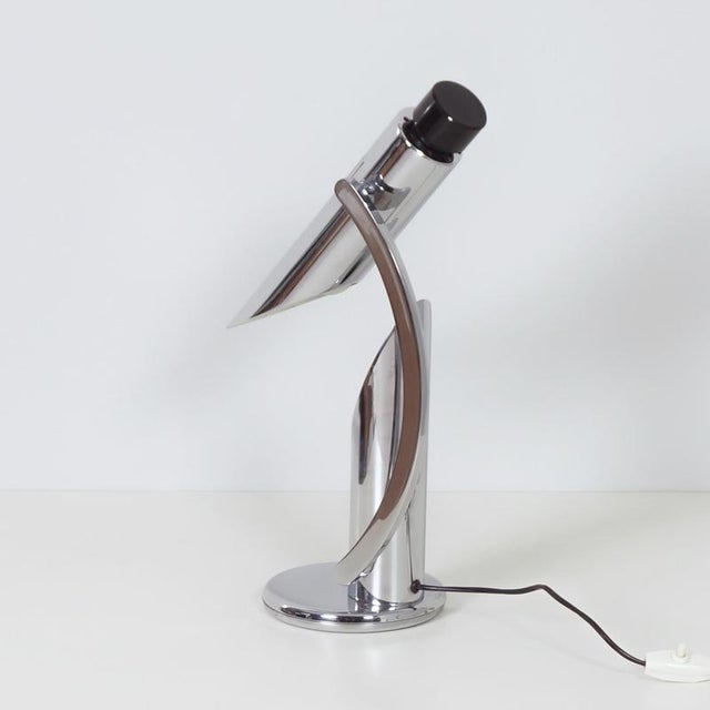1970s Tharsis Adjustable Table Lamp in Chrome by Luis Perez de la Oliva for Phase, 1973 For Sale - Image 5 of 9