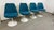 Blue Mid-Century Modern Tulip Swivel Side Chairs by Eero Saarinen for Knoll International, 1970s, Set of 4 For Sale - Image 8 of 8