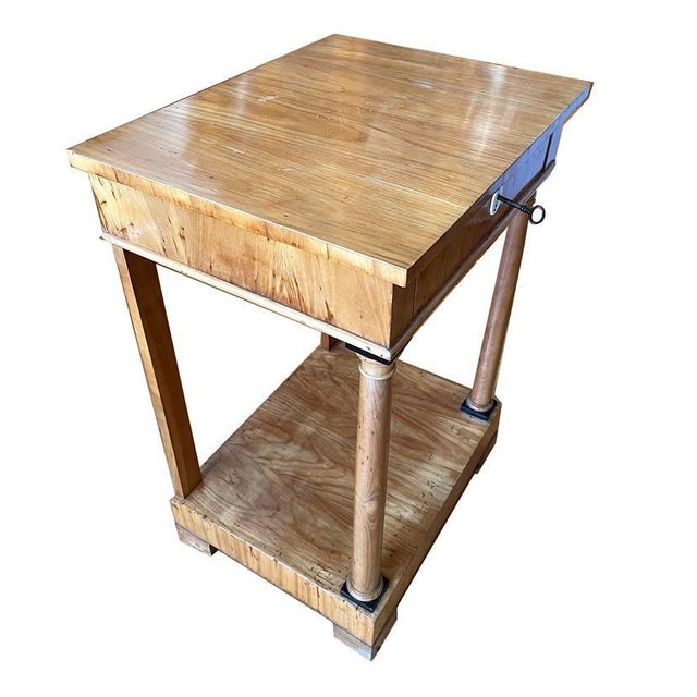 Biedermeier Pedestal Table For Sale - Image 4 of 12