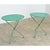 French Early 20th Century French Pair of Metal Bistro Tables with New Powder Coat, 2 Pieces For Sale - Image 3 of 12