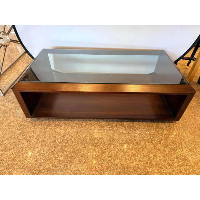 Bernhardt Walnut Two-Tier Cocktail Coffee Table For Sale In New York - Image 6 of 6