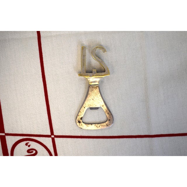 Traditional Mid 20th Century The "21" Club Silver Plate Bottle Opener Made in England For Sale - Image 3 of 5