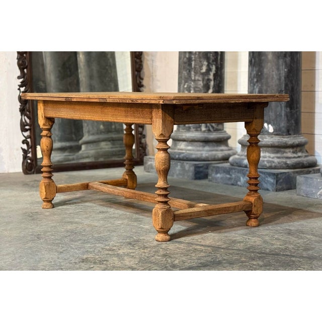 Oak Farmhouse Dining Table, 1920s For Sale - Image 10 of 18