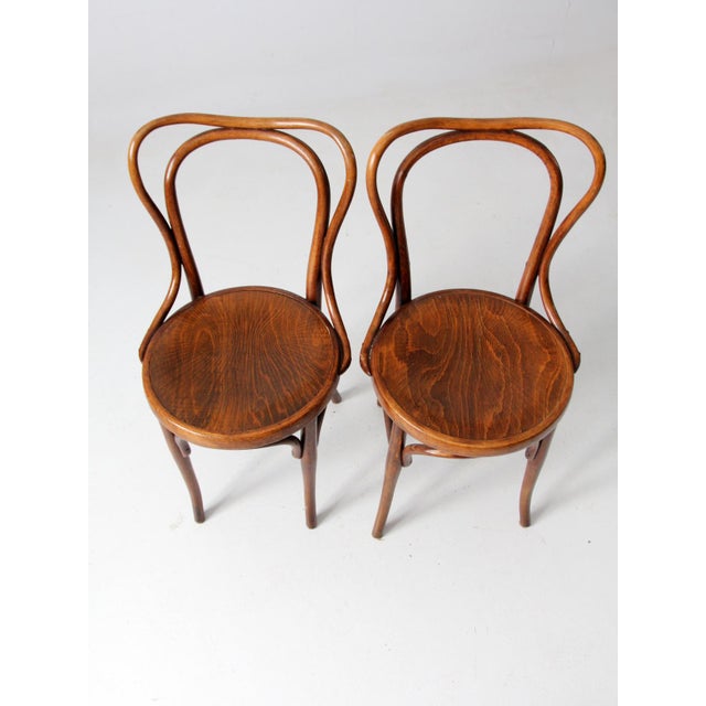 Antique J & J Kohn Bentwood Chairs Pair Chairish