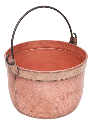 Large Duro Planter or Cauldron with Handle, 1890s
