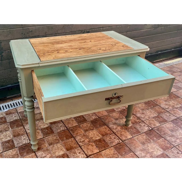 Desk in Oak & Pine, 1950s For Sale - Image 14 of 17