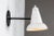Metal 1950s Italian White Articulating Sconces Attributed to Gino Sarfatti For Sale - Image 7 of 13