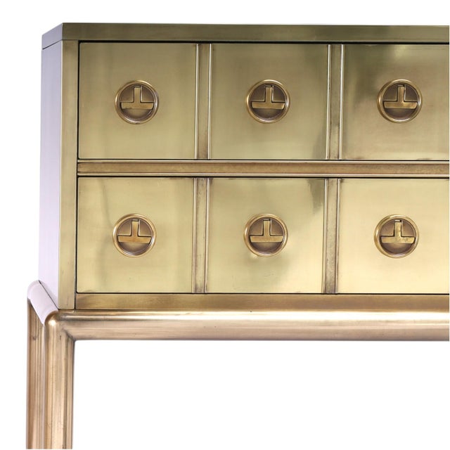 Mastercraft Pair of Mid Century Brass Chests on Stands For Sale In West Palm - Image 6 of 12