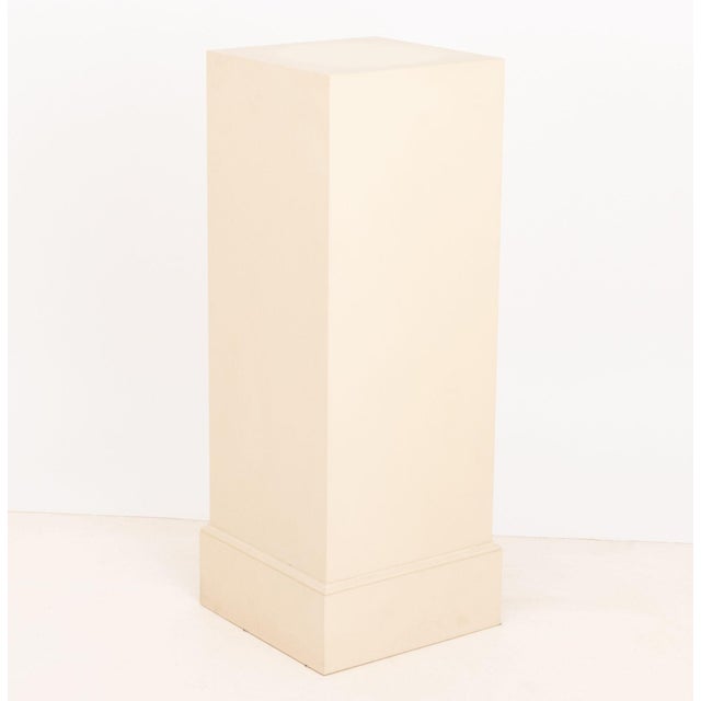 Modern White Painted Wood Display Pedestal For Sale In New York - Image 6 of 6