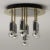 Mid-Century German Atomic Ceiling Lamp in Chrom & Brass from Cosack, 1970s For Sale - Image 6 of 10