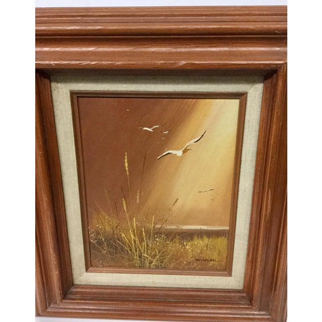 1950s Mid Century Modern Original Oil Painting For Sale - Image 5 of 12