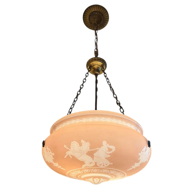In our 50 years of collecting and restoring antique lighting we have only come across one of these. A true piece of art...