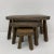 Brutalist Oak Wood Nesting Tables, 1970s, Set of 3 For Sale - Image 4 of 14