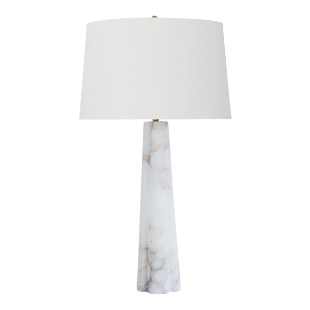 Regina Andrew Quatrefoil Alabaster Table Lamp Large For Sale