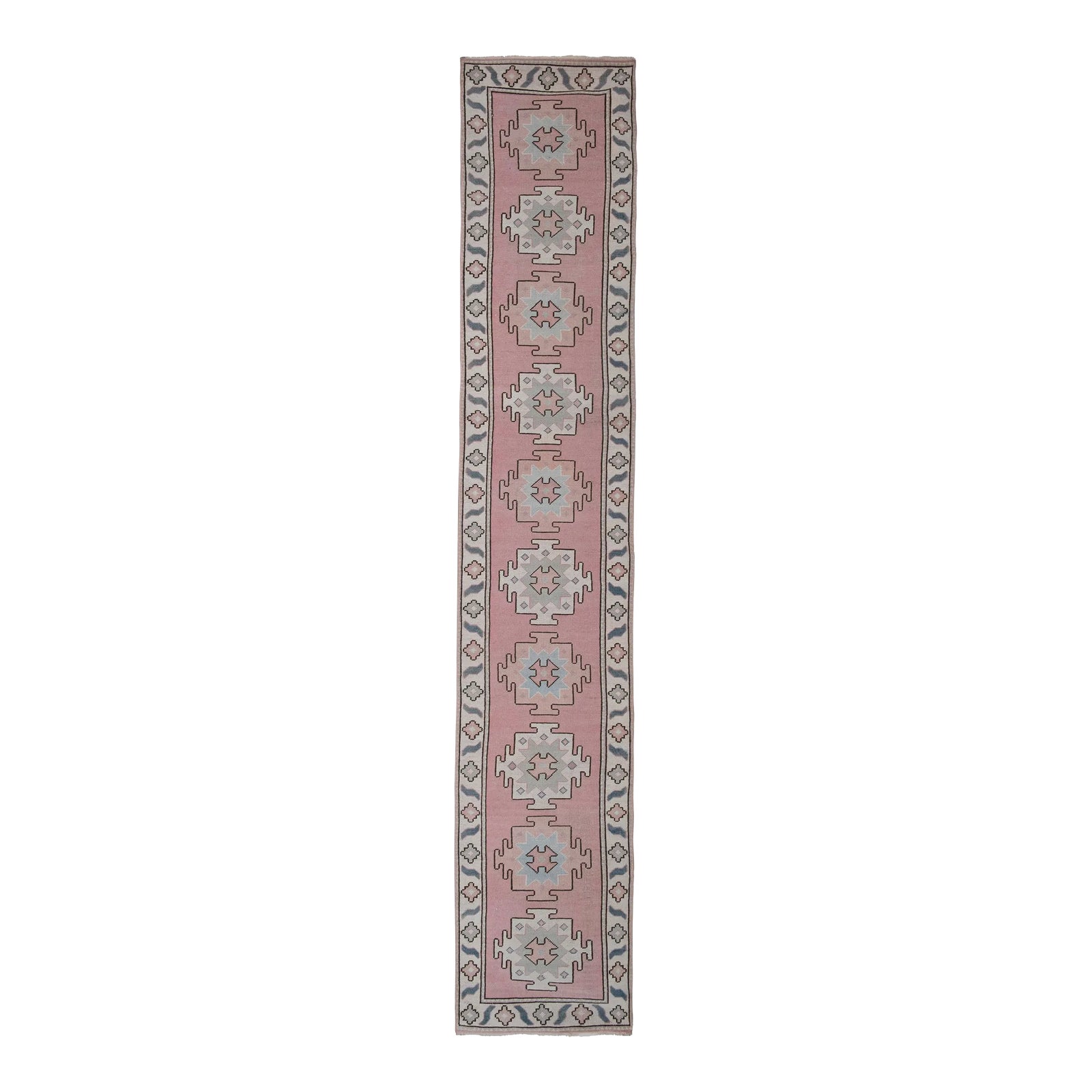 1960s Turkish Pink Runner Rug | Chairish
