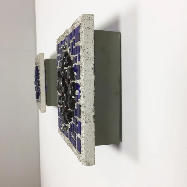 Concrete & Glass Wall Lights, 1970s, Set of 3 For Sale - Image 10 of 18