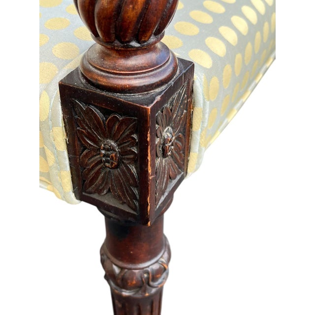 Early 20th Century Louis XVI Style Armchair. Custom Upholstery. For Sale - Image 11 of 14