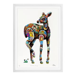 Louis Masai, "We're Stuffed" - On the Verge, Unique Hand Painted Screen Print, 2019 For Sale