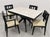 Atomic Mid Century Modern Ebonized Dining Set – Table + 4 Chairs, C. 1950s For Sale - Image 13 of 14