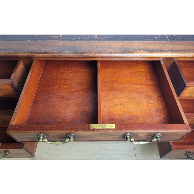 Wood Antique Edwardian Writing Desk, 1910 For Sale - Image 7 of 18