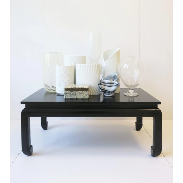 White White and Transparent Clear Art Glass Urn Form Vase For Sale - Image 8 of 12