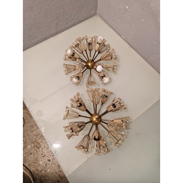 1960s Sputnik Wall Lamps by Emil Stejnar for Rupert Nikoll, Austria, 1960s, Set of 2 For Sale - Image 5 of 17