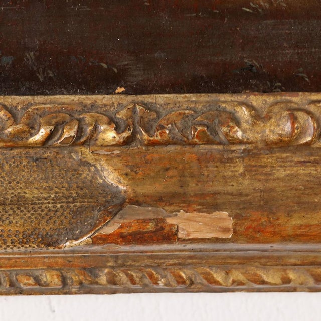 Italian Artist, Pastoral Scene, Oil on Canvas, 18th Century, Framed For Sale - Image 10 of 14