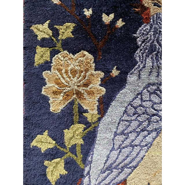 Art Deco Chinese Handmade Silk Bautou Tapestry Rug For Sale - Image 11 of 17