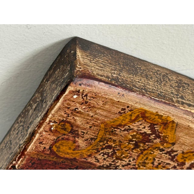 Peninsula Home Collection for Horchow Hand-Painted Horizontal Medallion Wall Panel For Sale - Image 4 of 12