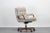 Beige Mid Century Upholstered Office Chair For Sale - Image 8 of 8