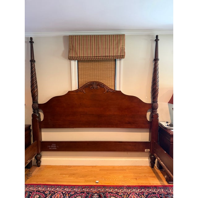 Ethan Allen Ethan Allen King Montego 4 Post Bed For Sale - Image 4 of 5