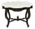Antique Victorian Marble Turtle Top Mahogany Wood Parlor Center Table For Sale