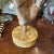 1930s Hand-Painted School Study Plaster Hand on a Faux Marble Painted Wood Base For Sale - Image 9 of 11