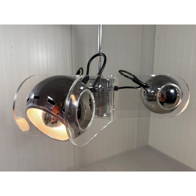 Hanging Lamp in the style of Gino Sarfatti, 1970s For Sale - Image 7 of 18